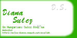 diana sulcz business card